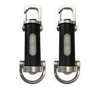 Mini linterna recargable para llavero, luz brillante COB con 6 modos, carga USB-C, cuerpo ABS, banco de energía de doble función, diseño compacto impermeable para actividades al aire libre (blanco y