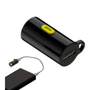 Mini linterna USB-C - Enchufe tipo C portátil, linterna LED compacta de alto brillo para viajes, camping, senderismo, hogar, tamaño de bolsillo, luz recargable para hombres y mujeres