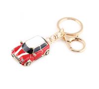 Mini Llave Anillo de Llave, Club Auto Key Auto Decoración de Automóviles Llave Llave Llave Llave Anillo Cadena de Llave de Metal con Anillo (rojo)