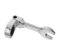 Mini Llave Combinada de Trinquete Imperial para Coche, Acero Cromo-vanadio | Ajuste Imperial Preciso, Uso Doble y Compacto, para Mantenimiento Automotriz, Acabado Plata