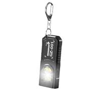 Mini llavero con luz, clip para linterna de bolsillo, llavero compacto para linterna, para camping, caminar, senderismo, viajes, supervivencia, al aire libre, noche