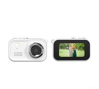 Mini llavero de cámara, con video HD 1080P y 1 LCD de 47 pulgadas, flash integrado para poca luz, cinco filtros para creatividad fotográfica, carga (blanco)