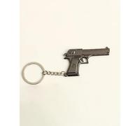 Mini llavero de metal con forma de pistola para hombre, colgante de coche, anillo tórico de metal para bolsa de coche