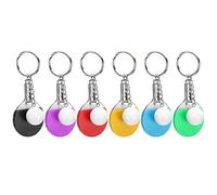Mini Llavero de Raqueta de Tenis de Mesa de 6 uds., Llavero de murciélago de Ping-Pong, Llavero para Bolso, Adorno Colgante, decoración con Encanto