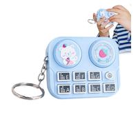 Mini llavero de tablero de DJ, colgante de instrumento musical, llavero de reproductor de DJ con divertidos efectos de sonido para mochila, bolso, viajes, hogar, escuela, accesorios de regalo