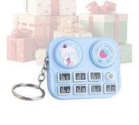 Mini llavero giratorio - Colgante de disco de vinilo, accesorio musical para DJ | portátil inspirado en la música con accesorio de llavero, regalo único para amantes de la música para bolso de