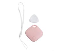 Mini localizador GPS de larga distancia con alarma antipérdida compatible con iOS 14 5 o posterior para llaves, carteras, bolsas (rosa)