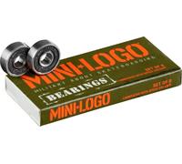 Mini Logo Bearings 608ZRS Series 3 - Rodamientos para monopatín, Color Plateado, Talla única