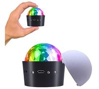 Mini Luces de Discoteca LED - Bola Mágica de Escenario para DJ, Ambiente de Coche Con Potentes Imanes, Batería Integrada - Ideal para Fiestas de Cumpleaños, Navidad