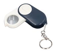 Mini Lupa con Luz, 10X Plegable de Mano Mini Lupa Lupa de Bolsillo Lupa Iluminada con Llavero para Lectura, Inspección, Joyería, Monedas, Hobby, Viajes