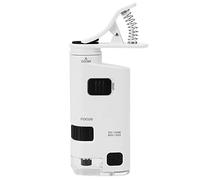 Mini lupa, Lupa con clip para teléfono móvil, 80-120X Zoom ajustable LED Clip con lupa con lente para teléfono inteligente