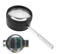 Mini Lupa: Marco de Metal de aleación de Zinc, microscopio en Miniatura de precisión, claridad, nitidez, Lupa de Mano de Material Resistente, diseño Circular | Exploración científica para Estudiantes