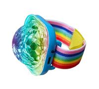 Mini luz de bola de discoteca: luces de escenario LED activadas por sonido de 5 cm, bola de espejo portátil recargable por USB, lámpara de pulsera portátil, luz nocturna para decoración de | E