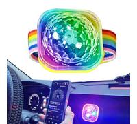 Mini Luz De Bola De Discoteca | Luz De LED Activada Por Sonido De 5 X 3,5 Cm, USB Recargable Y Funciona Con Pilas | Artículos Para En El Hogar Y El Automóvil, Estilo De Pulsera Portátil