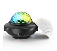Mini luz de discoteca Magic Ball LED para escenario, atmósfera de coche, luces de DJ con potentes imanes y incorporado para fiestas de cumpleaños y decoración de Navidad