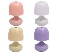 Mini luz nocturna portátil a pilas: bonita lámpara de mesa de color sólido para sala de estar, habitación de los niños y uso nocturno