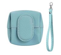Mini Lychee Pattern Coin Purse, New Top Grain Leather Solid Color Change Pouch, Small Casual Change Wallet for Women (#H)