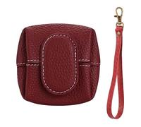 Mini Lychee Pattern Coin Purse, New Top Grain Leather Solid Color Change Pouch, Small Casual Change Wallet for Women (#N)