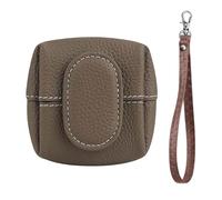 Mini Lychee Pattern Coin Purse, New Top Grain Leather Solid Color Change Pouch, Small Casual Change Wallet for Women (#I)
