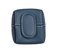 Mini Lychee Pattern Coin Purse, Solid Color Buckle Key Earphone Storage Bag, Casual Change Pouch for Daily Use (Royal Blue)