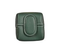 Mini Lychee Pattern Coin Purse, Solid Color Buckle Key Earphone Storage Bag, Casual Change Pouch for Daily Use, Solid-Color Snap-Closure Key Earphone Storage Pouch (Green)