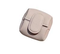 Mini Lychees Pattern Coin Purse, Women Japanese Small Change Holder Pouch Wallet,Portable Leather Storage Bag Buckle Key (Apricot)