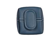 Mini Lychees Pattern Coin Purse, Women Japanese Small Change Holder Pouch Wallet,Portable Leather Storage Bag Buckle Key (Royal Blue)