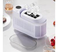 Mini macchina per il ghiaccio da banco, portatile e di piccole dimensioni | Produce cubetti di ghiaccio trasparenti in 10 minuti | Silenziosa, a risparmio energetico, facile da pulire | Per cucina,