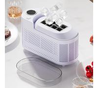 Mini macchina per il ghiaccio - Macchina per cubetti di ghiaccio portatile da banco per cucina, ufficio, feste - Pronta in 10 minuti, silenziosa e a risparmio energetico, facile da pulire con 9 cube