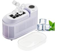 Mini macchina per il ghiaccio, piccola macchina portatile per cubetti di ghiaccio trasparenti, ghiaccio pronto in 10 minuti, basso rumore, risparmio energetico, facile da pulire per casa, campeggio,