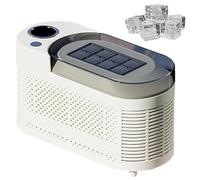 Mini macchina per il ghiaccio, piccola macchina portatile per cubetti di ghiaccio trasparenti, ghiaccio pronto in 10 minuti, basso rumore, risparmio energetico, facile da pulire per casa, campeggio,