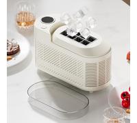 Mini macchina per il ghiaccio portatile - Macchina per cubetti di ghiaccio trasparenti da banco per la casa, pronta in 10 minuti, silenziosa, a risparmio energetico, facile da pulire, perfetta per f