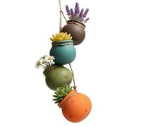 Mini macetas para plantas, 4 piezas con drenaje, lindas macetas, mini macetero para cactus suculentas, decoración del hogar, interior, exterior, jardín, terraza, cumpleaños, inauguración de la casa