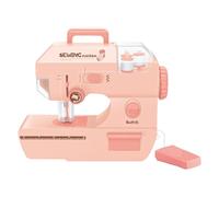 Mini machine à coudre - Machine pour avec points intégrés réparer les fils doubles pédale débutants, cadeau de voyage et femmes