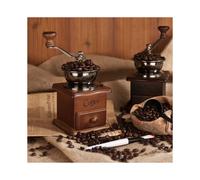 Mini macinacaffè manuale in legno per chicchi di caffè con anima in ceramica e macinacaffè a mano per