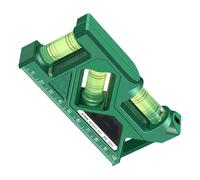 Mini Magnetic Spirit Level - Small Bubble Leveler | Accurate Horizontal And Vertical Measuring Tool, Portable ABS Three-Line Bubble Leveling Tool For Home DIY Carpenter And Commercial Use