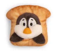 Mini MagNICI 61875 - Imán pingüino con Tostada, 7 cm, Blanco, Peluche con imán, se adhiere a Superficies metálicas, pizarras magnéticas y Asas de Bolsos como compañero de Viaje, para Regalar