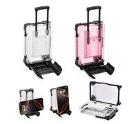 Mini Maleta de Viaje Hucha con Ruedas, 2 Piezas Caja de Regalo Original para Dinero y Vales de Vacaciones, Maletín Ahorro Multifuncional para Cumpleaños, Bodas y Decoración