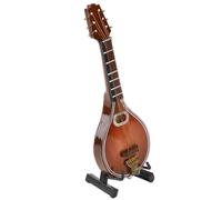Mini Mandolina Hecha a Mano, Ahorra Espacio, Elegante Modelo de Mandolina de 8 Cuerdas para Regalos, Decoración del Hogar, Tilo de 4,7 Pulgadas