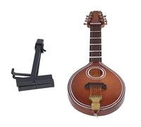 Mini Mandolina Hecha a Mano, Modelo Elegante de 8 Cuerdas para Decoración del Hogar, Material de Tilo