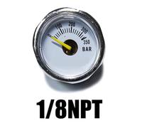 Mini manómetro 200bar 350bar 1 pulgada 1/8NPT 1/8BSPP M10 * 1 bomba manual de alta presión buceo montañismo(350bar 1-8NPT)