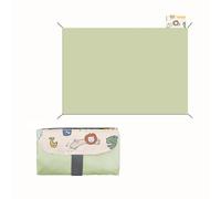 Mini Manta de Picnic 100 x 150 cm, Pequeña Manta de Playa para Exteriores, Impermeable Manta Picnic Portátil, con 4 estacas, para Picnics, Camping, Playa, Exteriores y Senderismo(Verde Claro)