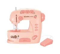 Mini Máquina Coser Infantil - Kit Educativo Eléctrico Doble Con Pedal, Ideal Principiantes Juguete Creativo Niños Niñas 4+, Proyecto DIY Viaje Hogar, Regalo Cumpleaños Divertido Seguro