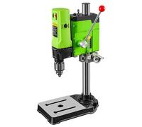 Mini máquina de banco de taladro eléctrico, portabrocas de 3 a 16 mm, 6 velocidades ajustables, carrera de 60 mm para muebles de bricolaje y carpintería de joyería