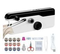 Mini MáQuina De Coser EléCtrica A Mano Con Accesorios De Costura, MáQuina De Coser EléCtrica PortáTil Para Principiantes, Ideal Para Manualidades, Ropa, Cortinas, Viajes