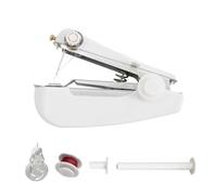 Mini máquina de coser manual, dispositivo de coser portátil e inalámbrico, ideal para coser tejidos, ropa y mangas en casa o en excursiones