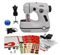 Mini máquina de coser Miraculous Ladybug, Marinette - para niños, doble velocidad, portátil, con adaptador de tela Europa - M02106 - Wyncor