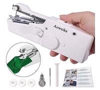 Mini Máquina de Coser Portátil de AOWEIKA, Herramienta Manual Portátil Herramienta de Puntada Rápida para Tela, Ropa o Tela de Niños