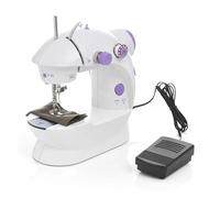 Mini Máquina De Coser Portátil For El Hogar, Luz Nocturna, Pedal Pie, Mesa Mano Línea Recta, Kit Dos Hilos Eléctrico PortáTil Y Flexible