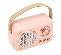 Mini Máquina de Karaoke con Micrófonos Inalámbricos, de Altavoces PA Bluetooth Portátil Retro de 6 Modos con Micrófono de Mano para Adultos y Niños para Reuniones, Fiestas